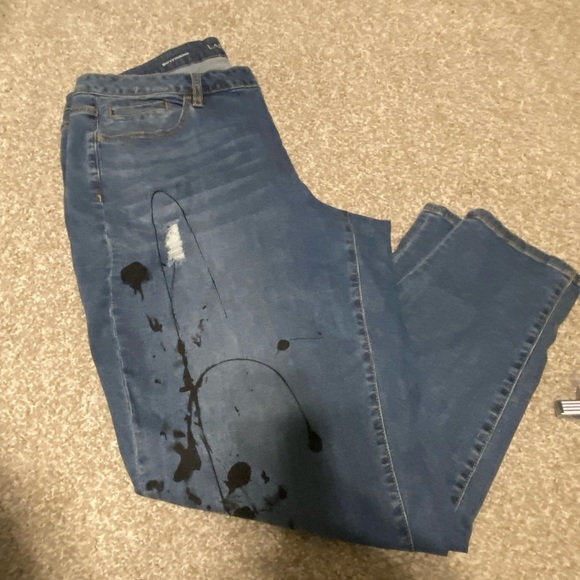 Distressed Boyfriend  Denim Jeans - Picture 2 of 6